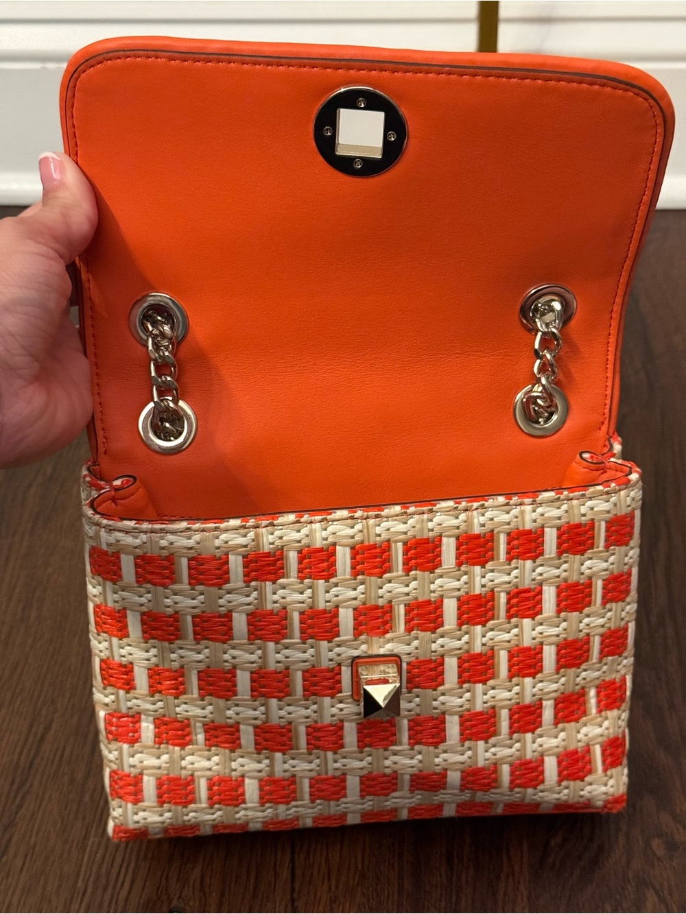 🌟 Kate Spade New York Natalia Straw Flap Shoulder Bag 🌟 - Picture 13 of 14